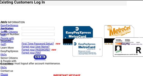 dc smart card online|www.easypaymetrocard.com login.